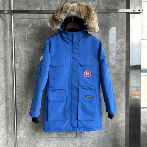 Canada Goose Down Feather Coat Long Sleeved For Women #1242261 $195.00 USD, Wholesale Replica Canada Goose Down Feather Coat