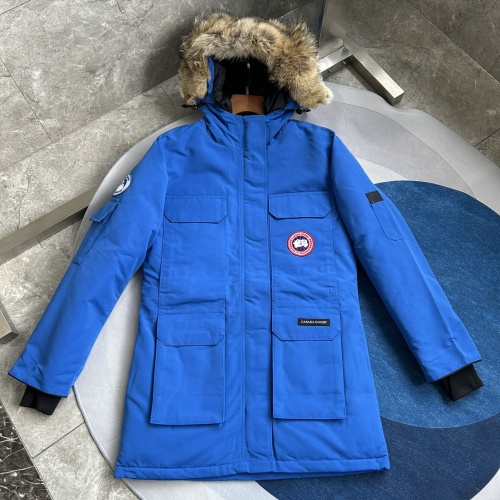 Replica Canada Goose Down Feather Coat Long Sleeved For Women #1242261 $195.00 USD for Wholesale