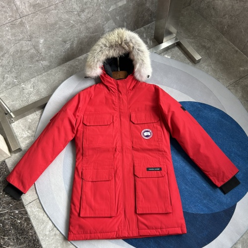 Replica Canada Goose Down Feather Coat Long Sleeved For Women #1242262 $195.00 USD for Wholesale