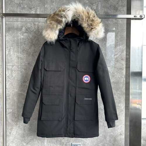 Canada Goose Down Feather Coat Long Sleeved For Women #1242263 $195.00 USD, Wholesale Replica Canada Goose Down Feather Coat