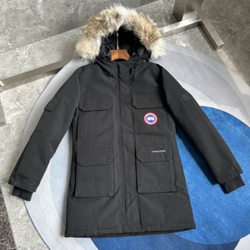 Replica Canada Goose Down Feather Coat Long Sleeved For Women #1242263 $195.00 USD for Wholesale