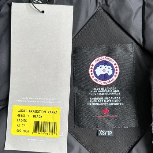 Replica Canada Goose Down Feather Coat Long Sleeved For Women #1242263 $195.00 USD for Wholesale