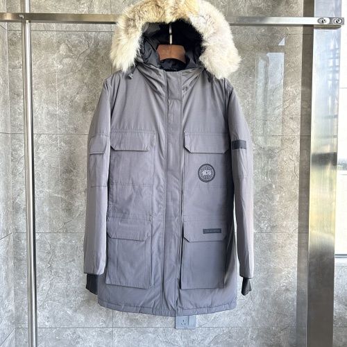 Canada Goose Down Feather Coat Long Sleeved For Women #1242264 $195.00 USD, Wholesale Replica Canada Goose Down Feather Coat