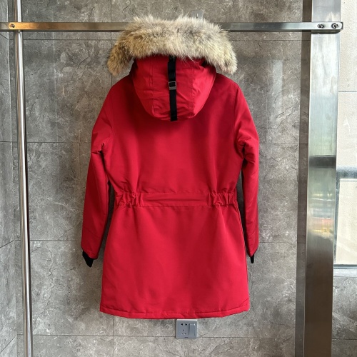 Replica Canada Goose Down Feather Coat Long Sleeved For Women #1242274 $212.00 USD for Wholesale