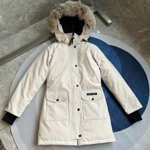 Replica Canada Goose Down Feather Coat Long Sleeved For Women #1242275 $212.00 USD for Wholesale