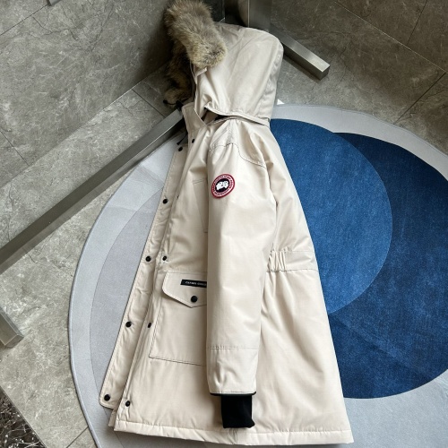 Replica Canada Goose Down Feather Coat Long Sleeved For Women #1242275 $212.00 USD for Wholesale