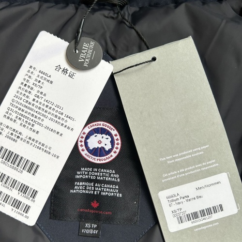 Replica Canada Goose Down Feather Coat Long Sleeved For Women #1242277 $212.00 USD for Wholesale