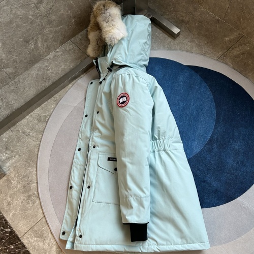 Replica Canada Goose Down Feather Coat Long Sleeved For Women #1242278 $212.00 USD for Wholesale