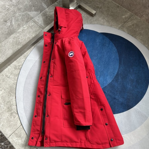 Replica Canada Goose Down Feather Coat Long Sleeved For Women #1242284 $205.00 USD for Wholesale