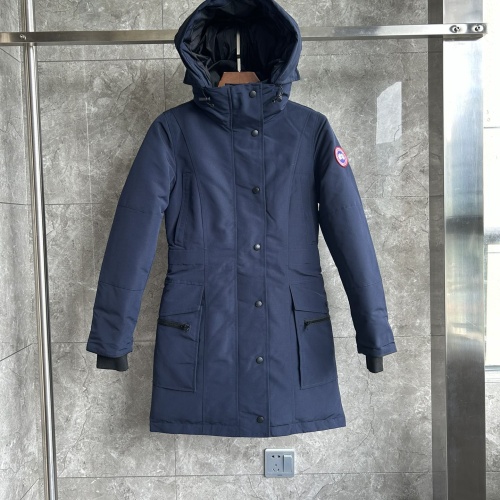 Canada Goose Down Feather Coat Long Sleeved For Women #1242288 $205.00 USD, Wholesale Replica Canada Goose Down Feather Coat