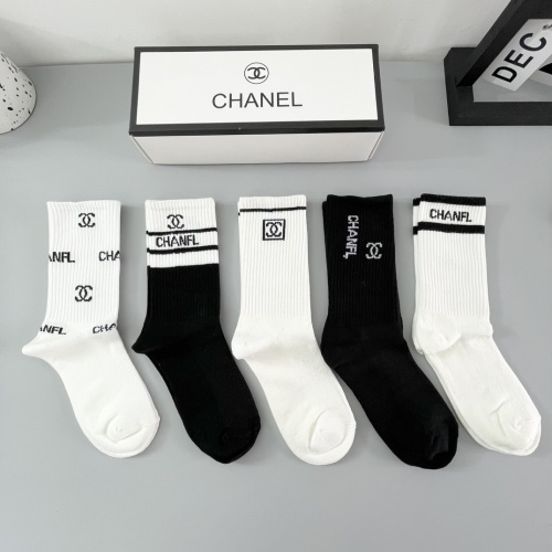 Replica Chanel Socks For Women #1242314 $29.00 USD for Wholesale