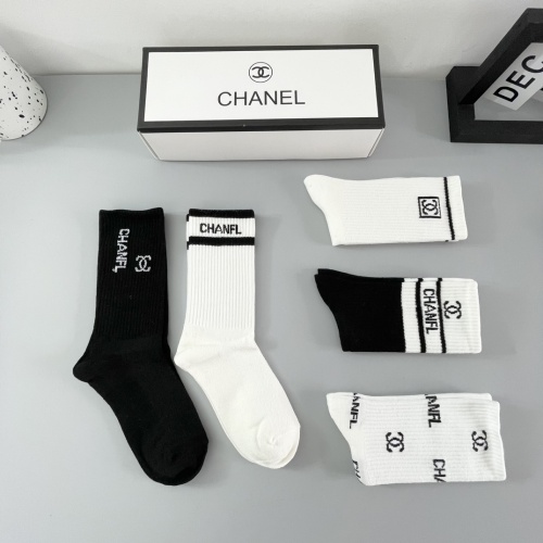 Replica Chanel Socks For Women #1242314 $29.00 USD for Wholesale