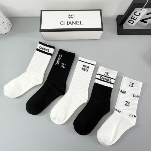 Replica Chanel Socks For Women #1242314 $29.00 USD for Wholesale