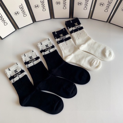 Replica Chanel Socks #1242416 $29.00 USD for Wholesale