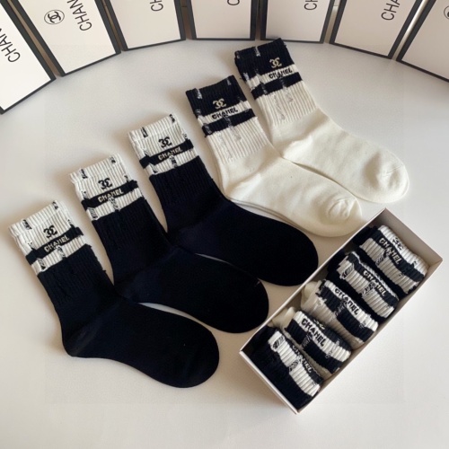 Replica Chanel Socks #1242416 $29.00 USD for Wholesale