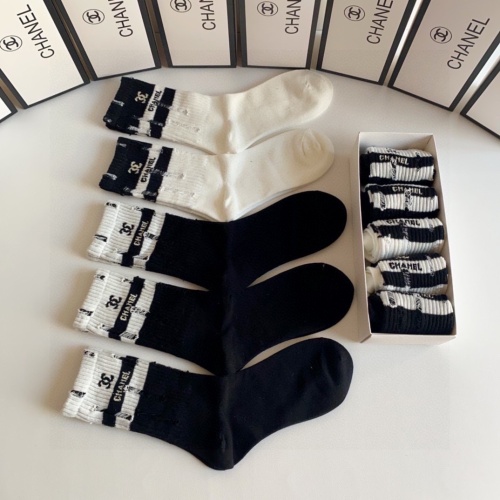 Replica Chanel Socks #1242416 $29.00 USD for Wholesale