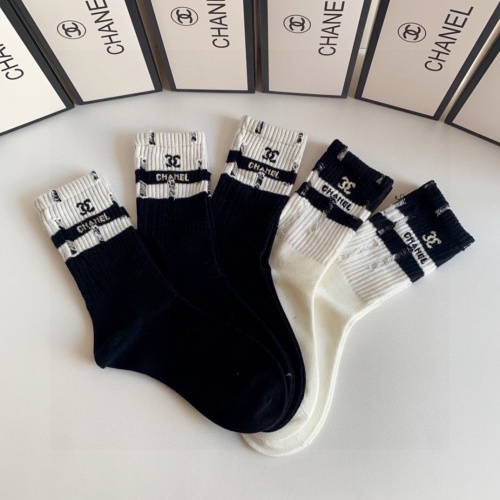 Replica Chanel Socks #1242416 $29.00 USD for Wholesale