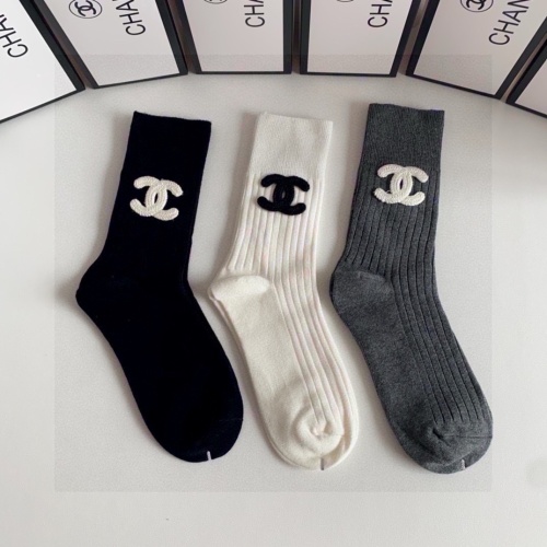 Replica Chanel Socks #1242420 $32.00 USD for Wholesale