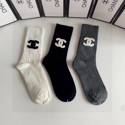 Replica Chanel Socks #1242420 $32.00 USD for Wholesale