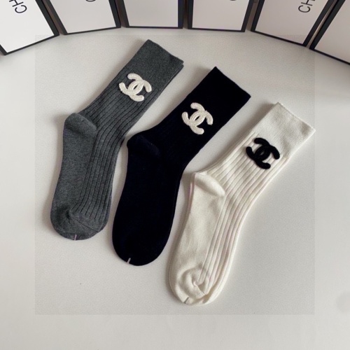 Replica Chanel Socks #1242420 $32.00 USD for Wholesale