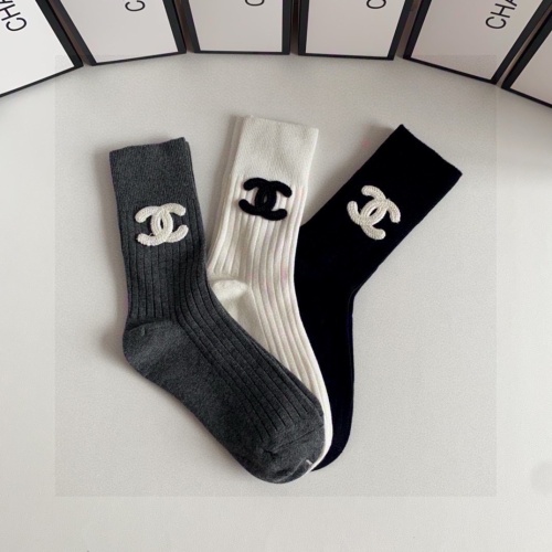 Replica Chanel Socks #1242420 $32.00 USD for Wholesale