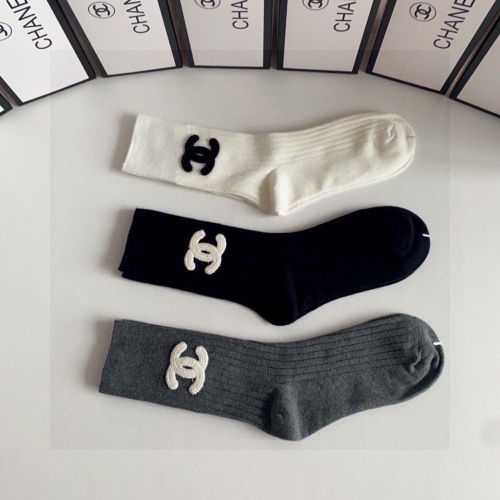 Replica Chanel Socks #1242420 $32.00 USD for Wholesale