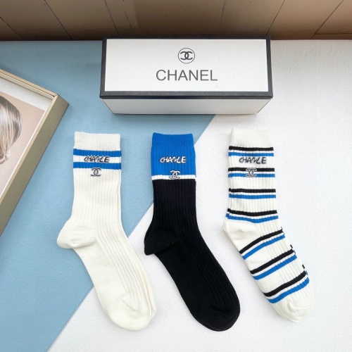 Replica Chanel Socks #1242421 $32.00 USD for Wholesale