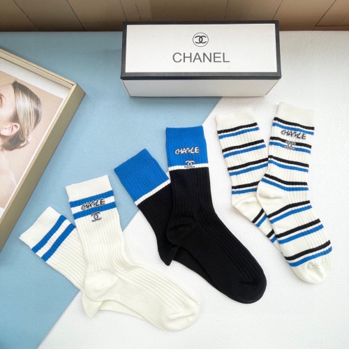 Replica Chanel Socks #1242421 $32.00 USD for Wholesale