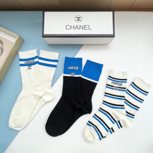 Replica Chanel Socks #1242421 $32.00 USD for Wholesale