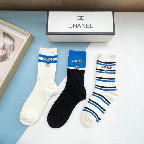 Replica Chanel Socks #1242421 $32.00 USD for Wholesale