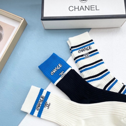 Replica Chanel Socks #1242421 $32.00 USD for Wholesale