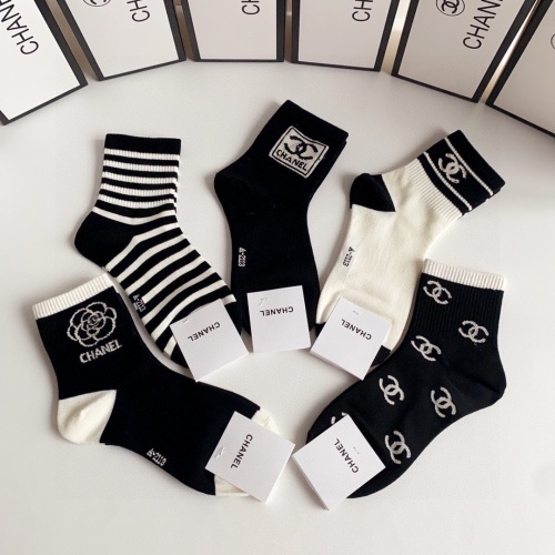 Replica Chanel Socks #1242439 $27.00 USD for Wholesale