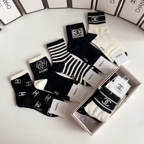 Replica Chanel Socks #1242439 $27.00 USD for Wholesale