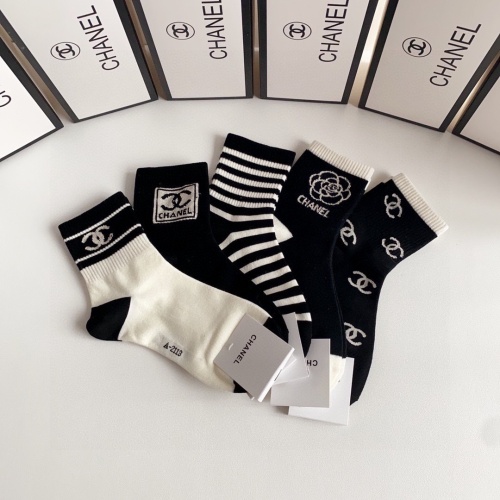 Replica Chanel Socks #1242439 $27.00 USD for Wholesale