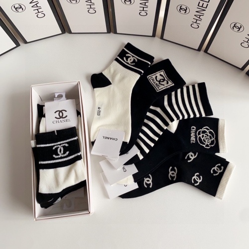 Replica Chanel Socks #1242439 $27.00 USD for Wholesale