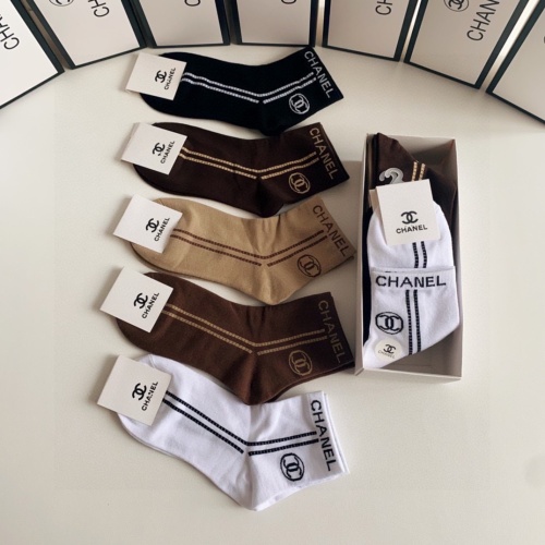 Replica Chanel Socks #1242440 $27.00 USD for Wholesale