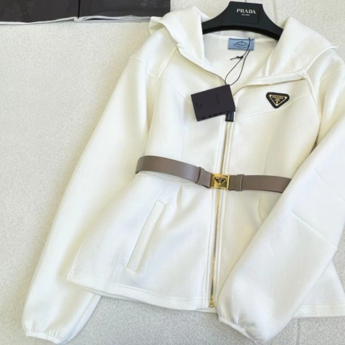 Replica Prada Jackets Long Sleeved For Women #1242585 $105.00 USD for Wholesale