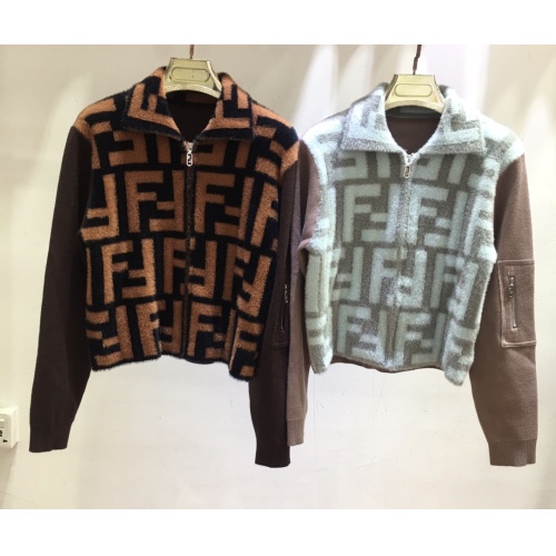 Replica Fendi Jackets Long Sleeved For Women #1242597 $118.00 USD for Wholesale