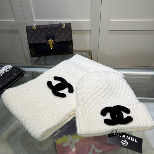 Chanel Caps #1242632 $48.00 USD, Wholesale Replica Chanel Hat and Scarf and Glove Set