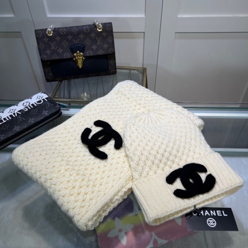 Chanel Caps #1242633 $48.00 USD, Wholesale Replica Chanel Hat and Scarf and Glove Set