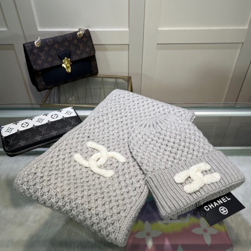 Chanel Caps #1242634 $48.00 USD, Wholesale Replica Chanel Hat and Scarf and Glove Set