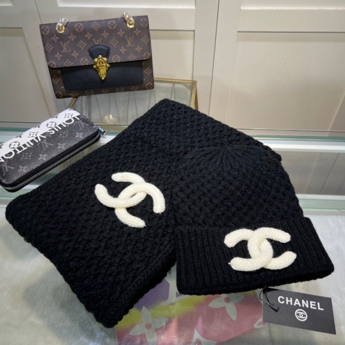 Chanel Caps #1242637 $48.00 USD, Wholesale Replica Chanel Hat and Scarf and Glove Set