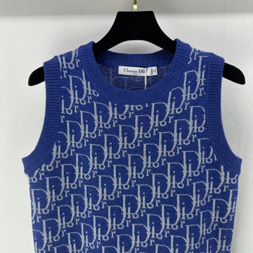 Replica Christian Dior Sweaters Sleeveless For Women #1242645 $88.00 USD for Wholesale