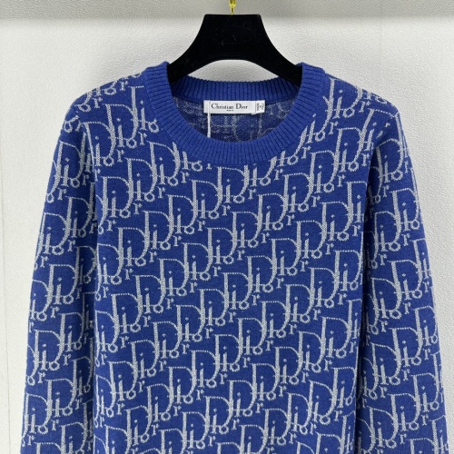 Replica Christian Dior Sweaters Long Sleeved For Women #1242650 $96.00 USD for Wholesale