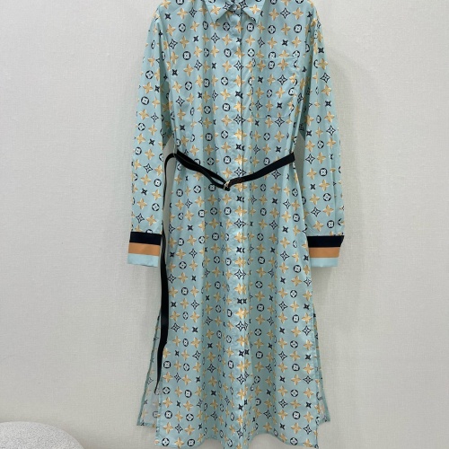 Louis Vuitton LV Dresses Long Sleeved For Women #1242695 $130.00 USD, Wholesale Replica Louis Vuitton LV Dresses