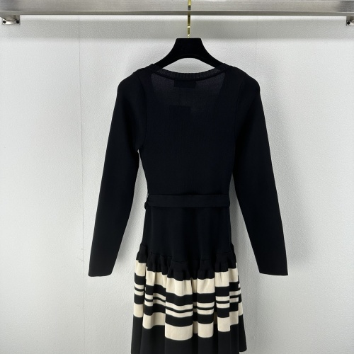 Replica MIU MIU Dresses Long Sleeved For Women #1242698 $92.00 USD for Wholesale