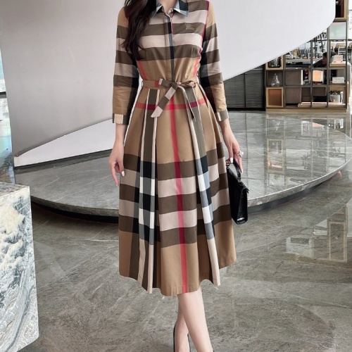 Burberry Dresses Long Sleeved For Women #1242722 $115.00 USD, Wholesale Replica Burberry Dresses