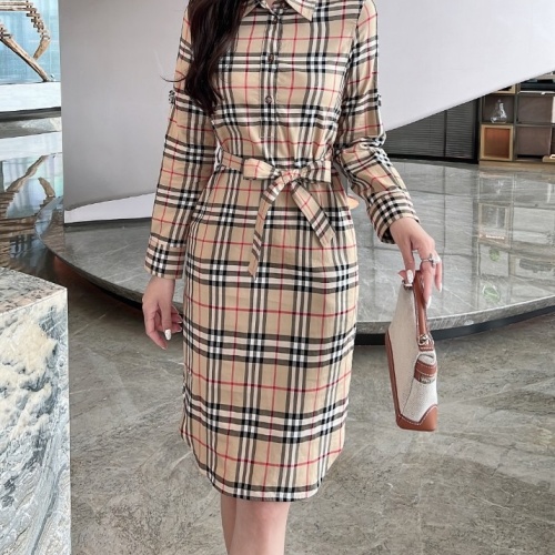 Burberry Dresses Long Sleeved For Women #1242733 $115.00 USD, Wholesale Replica Burberry Dresses