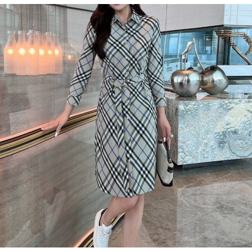 Burberry Dresses Long Sleeved For Women #1242739 $115.00 USD, Wholesale Replica Burberry Dresses