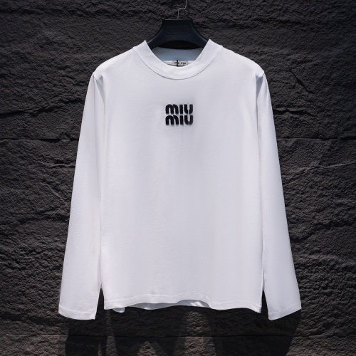 MIU MIU T-Shirts Long Sleeved For Unisex #1242787 $42.00 USD, Wholesale Replica MIU MIU T-Shirts